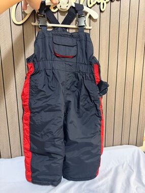 Kids Navy and Red Snow Overalls - OshKosh 18M